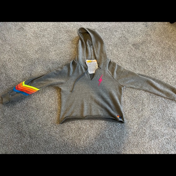 Aviator Nation Sweaters - Aviator Nation Bolt Stitch Chevron 5 Pullover Size M